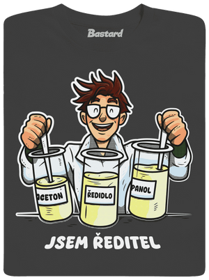 Jsem ředitel pánské dlouhý rukáv Dark Grey