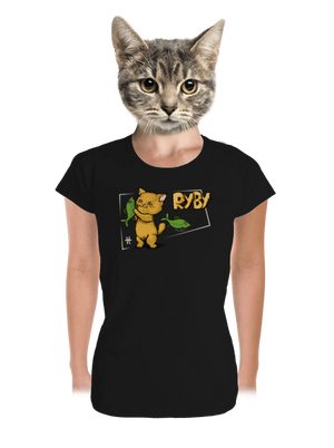 Kočičí horoskop: Ryby dámské tričko premium Black