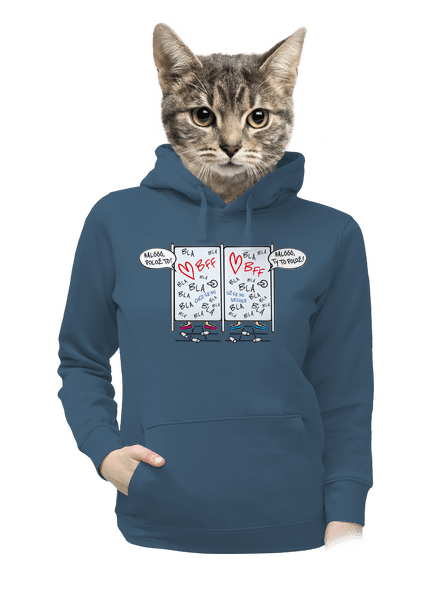 Obsazeno dámská mikina klokanka Denim