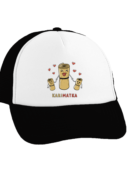 Karimatka kšiltovka truckerka Black cap