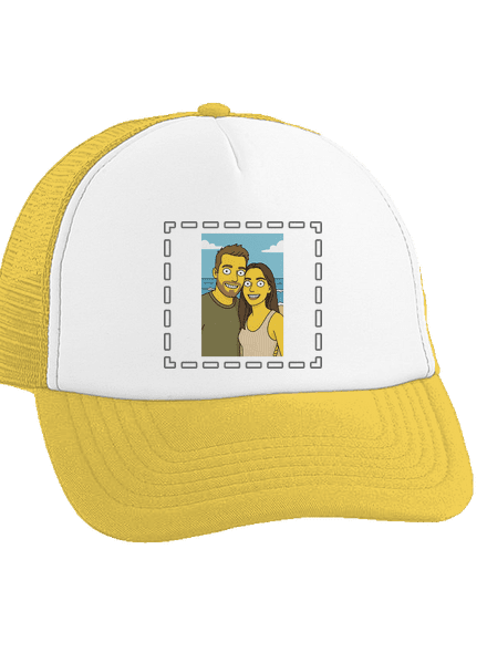 Simpsonovi z vlastní fotky kšiltovka truckerka Sunflower cap