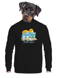 unisex mikina bez kapuce