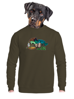 unisex mikina bez kapuce