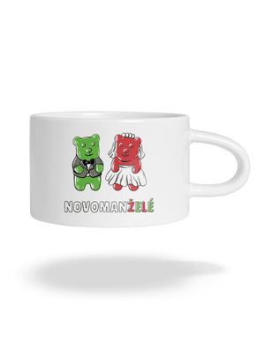 Novomanželé z želé hrnek makronka White