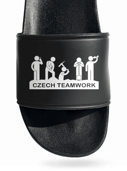 Czech Teamwork pantofle Black
