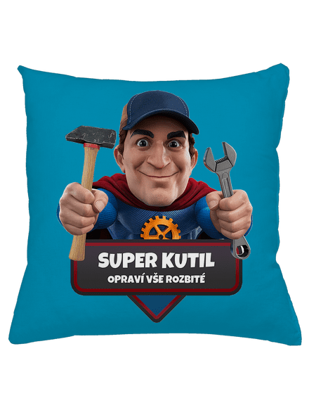 Super táta polštář Blue Turquoise