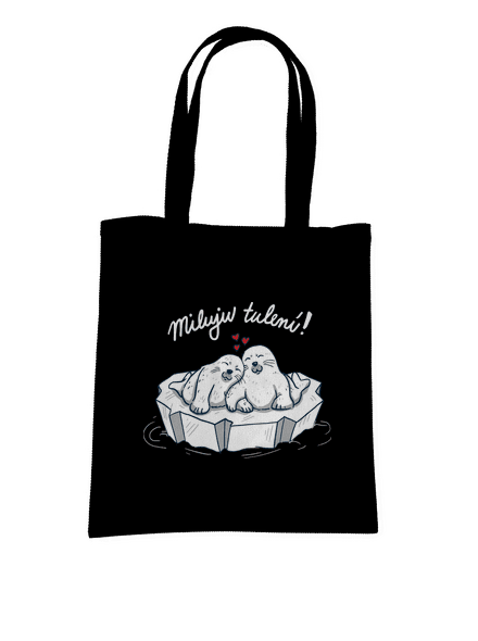 Miluju tulení taška Black