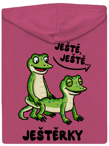 Ještě, ještě dámská mikina na zip Magenta