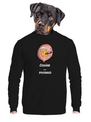 unisex mikina bez kapuce