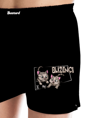 Kočičí horoskop: Blíženci pánské trenky Black