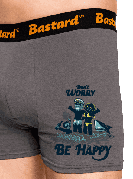 Don't worry boxerky Gray Melange