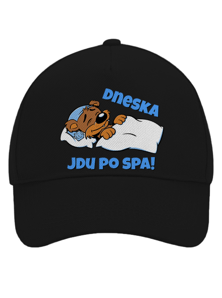 Dneska jdu po spa kšiltovka baseballka Black