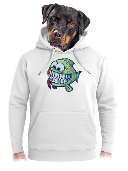 Hladová rybka unisex mikina premium Snowwhite