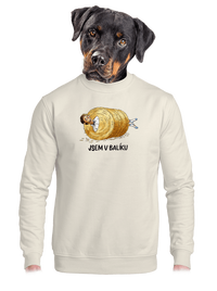unisex mikina bez kapuce