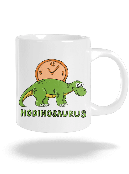 Hodinosaurus velký hrnek White