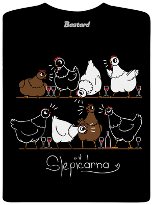 Slepičárna pánské tričko Black