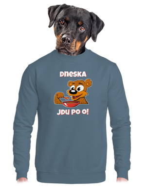 Dneska jdu po o unisex mikina bez kapuce Nordic Blue