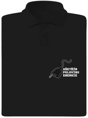 Ušetřím polovinu pánská polokošile Black