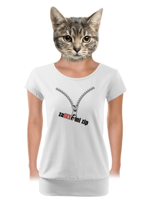 dámské tričko s lemem