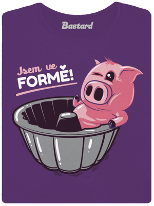 Ve formě dámské tričko premium Purple