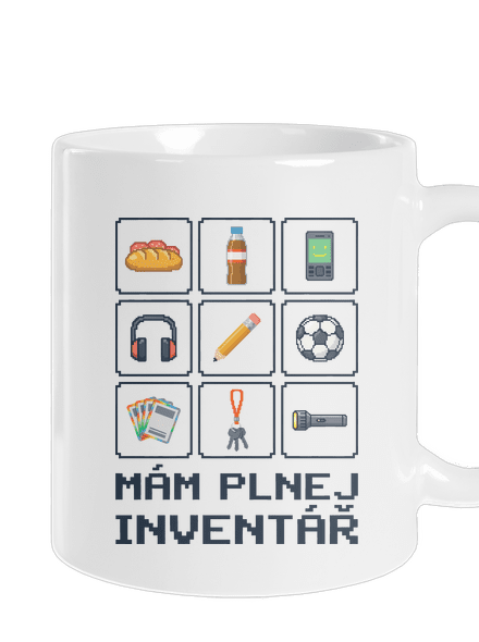 Plnej inventář klasický hrnek White