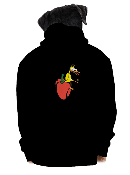 Kuře na paprice pánská mikina na zip Black