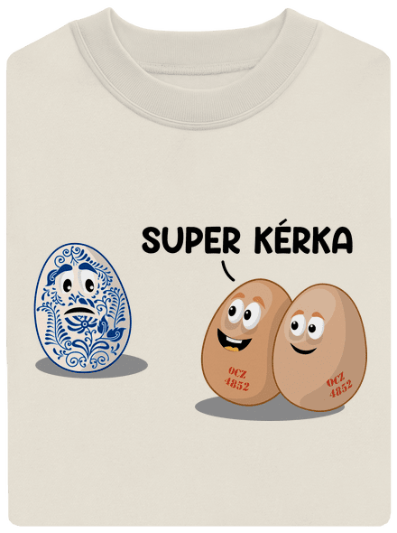 Super kérka unisex mikina bez kapuce Off White