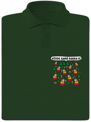 Všude samá babka pánská polokošile Bottle Green Mal