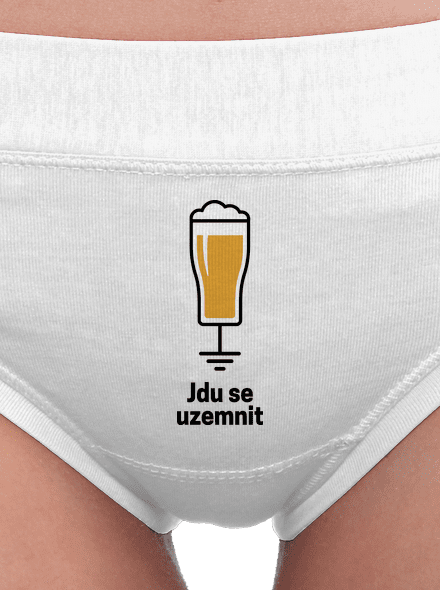 Jdu se uzemnit dámské kalhotky White