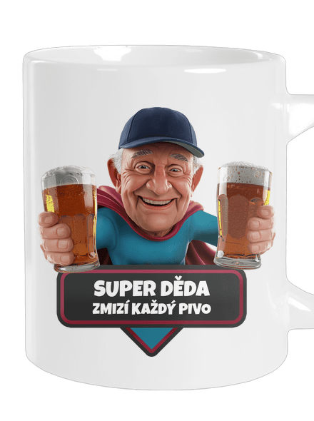 Super děda velký hrnek White