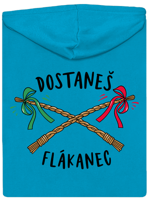 Flákanec dámská mikina na zip Blue Atol