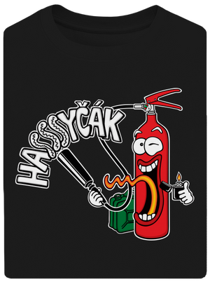 Hasyčák unisex tričko oversized Black