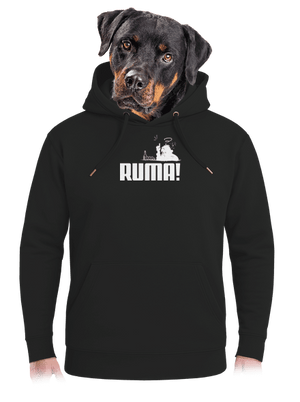 Ruma unisex mikina premium Dark Black