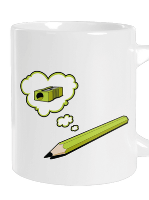 Tužka a Ořezávátko velký hrnek White