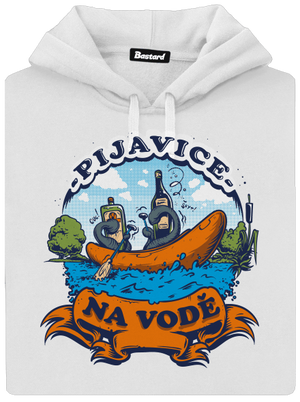 Pijavice na vodě dámská mikina klokanka White
