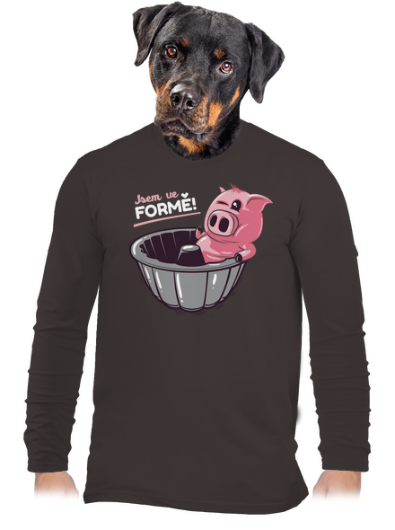 Ve formě pánské dlouhý rukáv Bear Brown