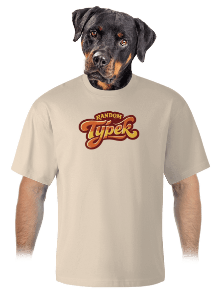 Random týpek unisex tričko oversized Almond