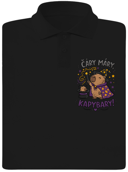 Čáry máry kapybary pánská polokošile Black