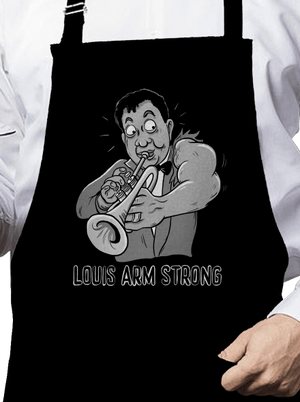 Louis Armstrong zástěra Black