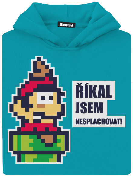 Nesplachovat dětská mikina klokanka Hawaiian Blue
