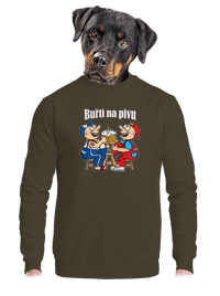 unisex mikina bez kapuce