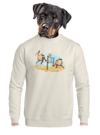 unisex mikina bez kapuce