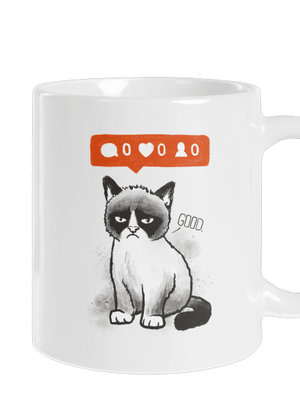 Grumpy klasický hrnek White