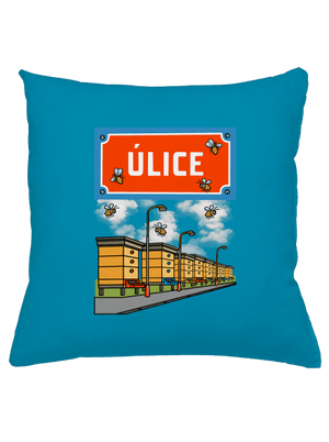 Úlice polštář Blue Turquoise