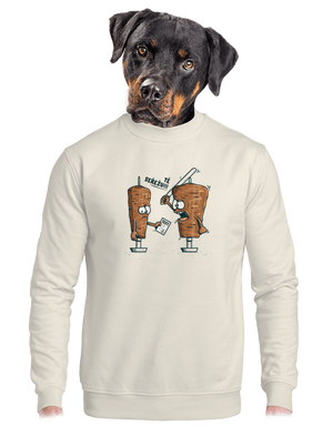 unisex mikina bez kapuce