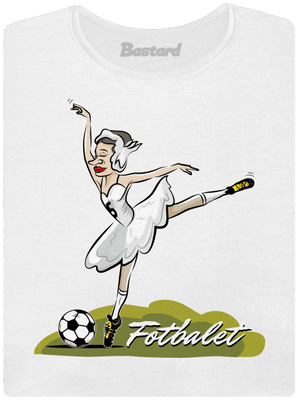 Fotbalet dámské tričko s lemem White