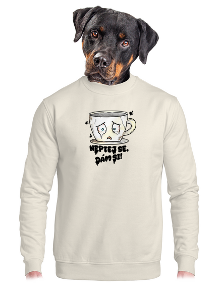 Neptej se, dám si unisex mikina bez kapuce Off White