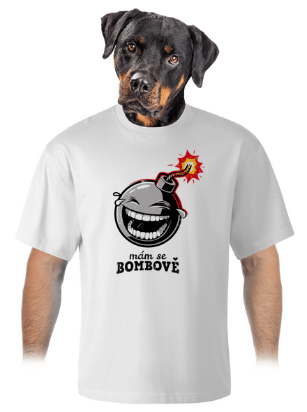 Mám se bombově unisex tričko oversized White