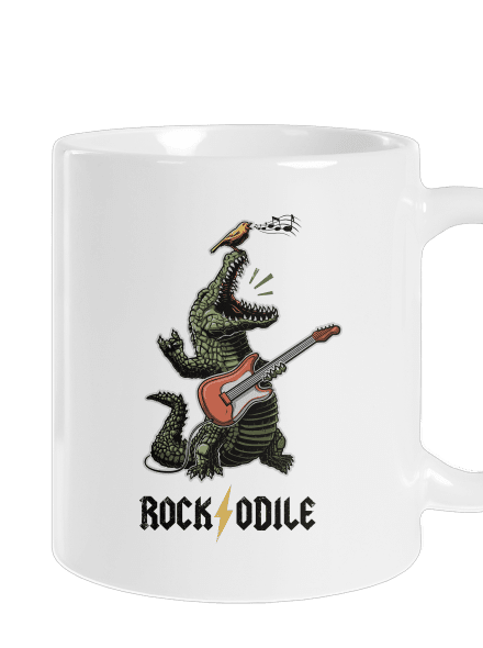Rockodile klasický hrnek White