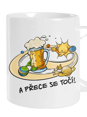 A přece se točí! velký hrnek White